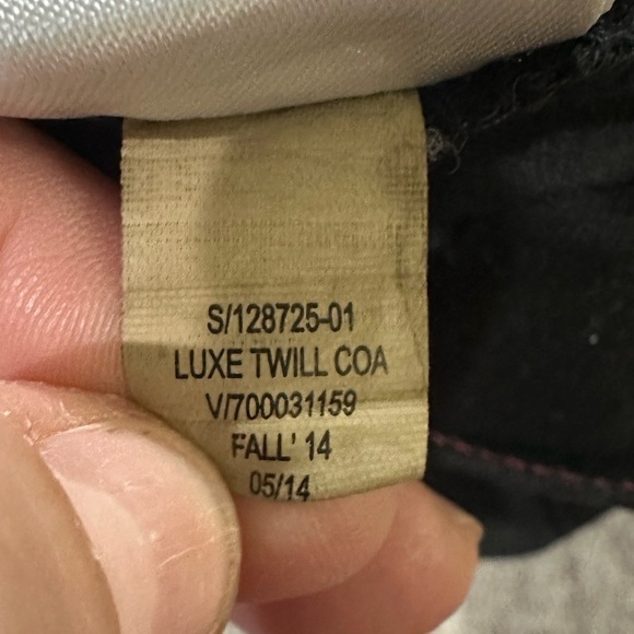 BANANA REPUBLIC Luxe Twill Black Straight Leg pants/jeans - Picture 4 of 5